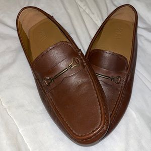 Zara Mens brown loafers